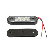 Lampada laterale con LED bianca, 12V/24V, FR0170, Breckner Germany.