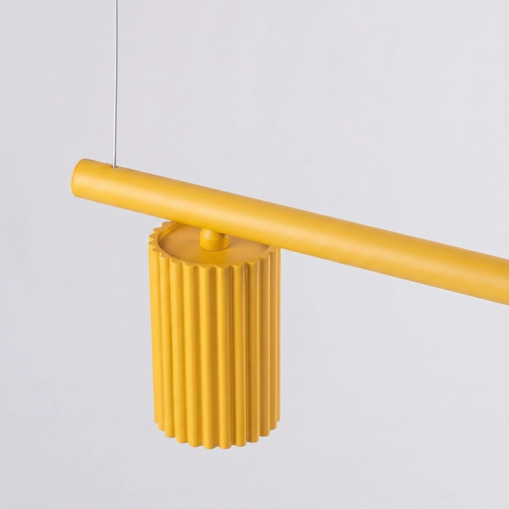 Lampadario KARBON 4 giallo