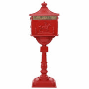 Cassetta Postale Verticale con porta Rosso 42,5 x 29,5 x 117 cm CFW4393515