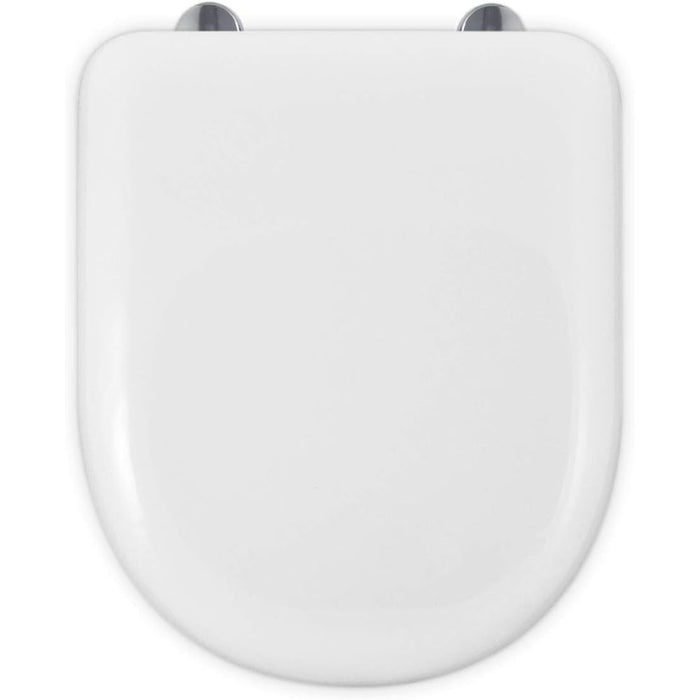 Abattant wc camida amorti en forme de d-u compatible avec abatta