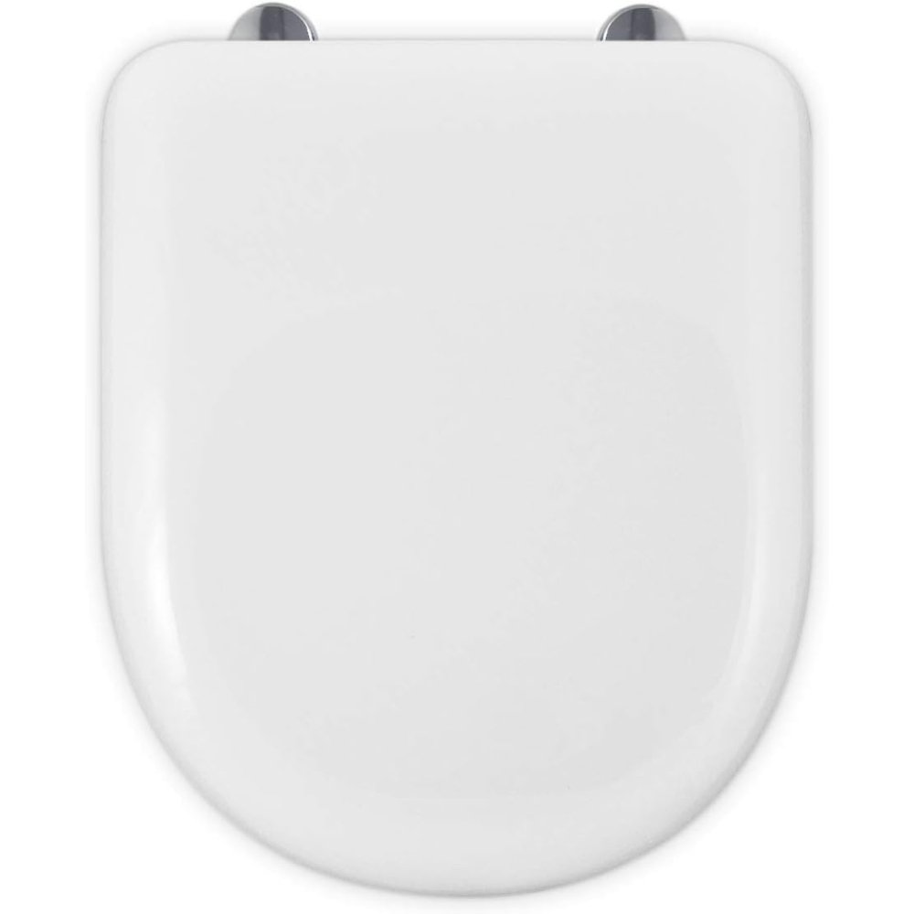 Abattant wc camida amorti en forme de d-u compatible avec abatta