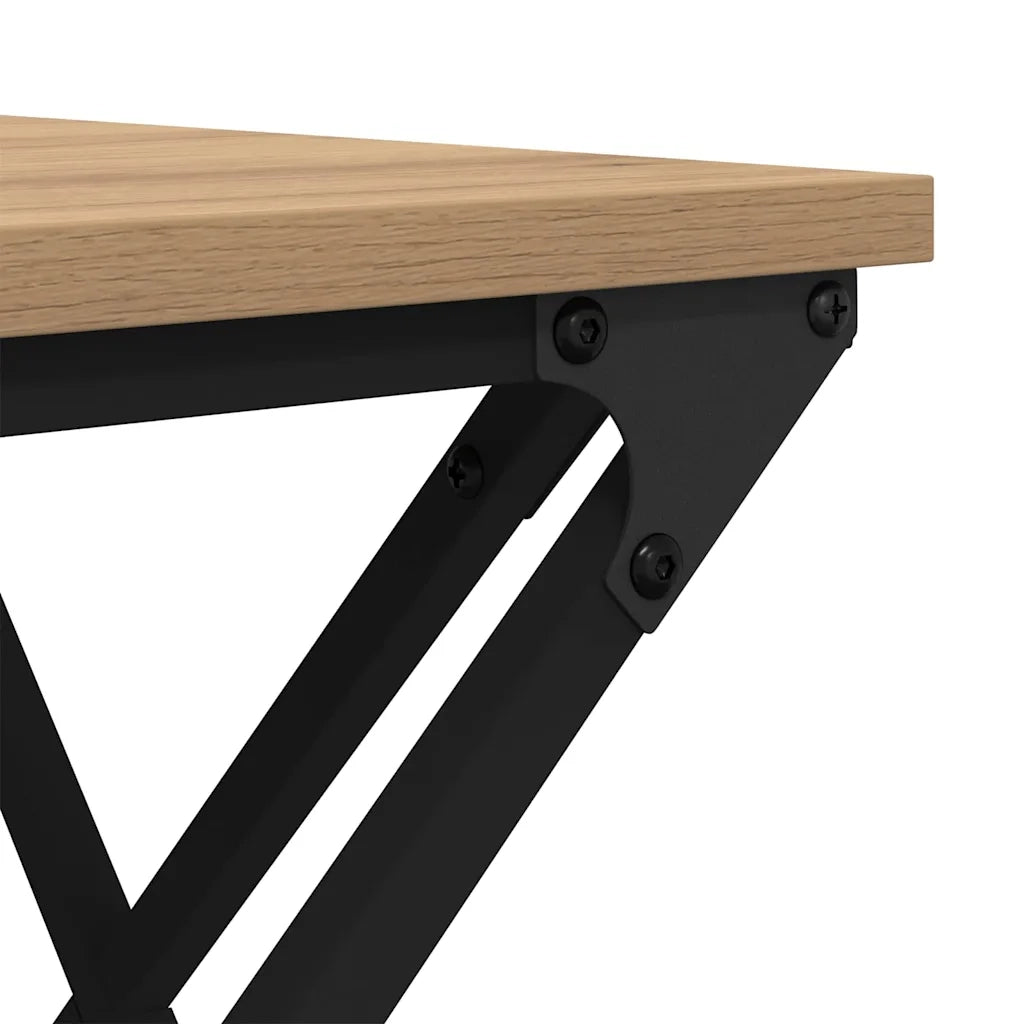 Tavolino da salotto Rovere artigianale 100 x 49 x 40 cm