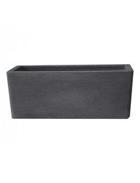 Fioriera Shabby Cassetta Rigata Vasar CATRI78 IN RESINA VASAR BY TELCOM Colore: Grigio Cemento