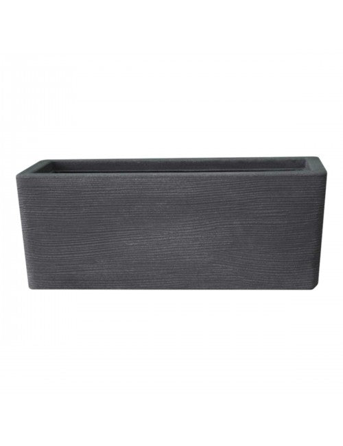 Fioriera Shabby Cassetta Rigata Vasar CATRI78 IN RESINA VASAR BY TELCOM Colore: Grigio Cemento