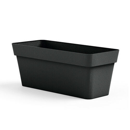 FIORIERA RETTANGOLARE CLEO CON RUOTE IN PLASTICA 80 CM VECA Colore: Antracite