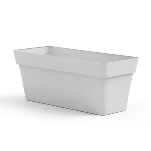 FIORIERA RETTANGOLARE CLEO CON RUOTE IN PLASTICA 80 CM VECA Colore: Bianco