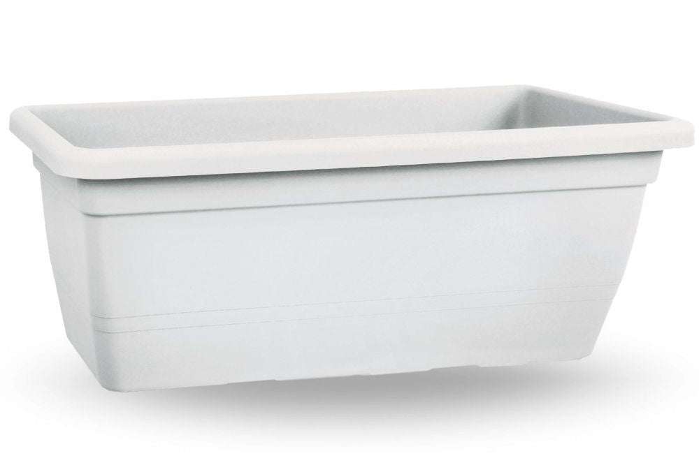 Fioriera in plastica da 100cm anthea Colore: Bianco