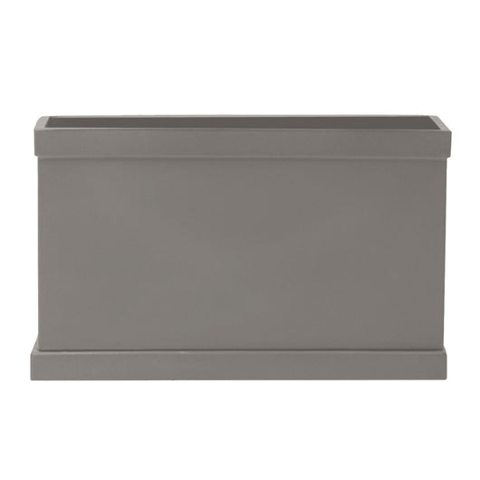 FIORIERA CASSETTA BERENICE IN RESINA CON SOTTOVASO Colore: tortora