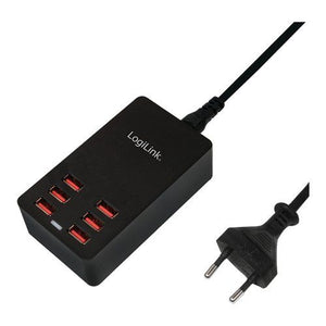 Caricabatterie logilink pa0139 ipw usb 6p32w black