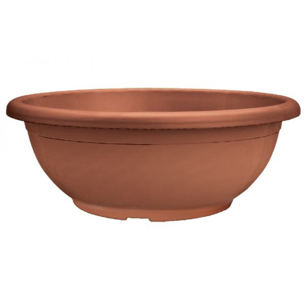 CIOTOLA DA 80CM NAXOS CON SOTTOVASO AD INCASTRO VECA VARI COLORI Colore: Terracotta