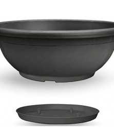 CIOTOLA DA 80CM NAXOS CON SOTTOVASO AD INCASTRO VECA VARI COLORI Colore: Antracite