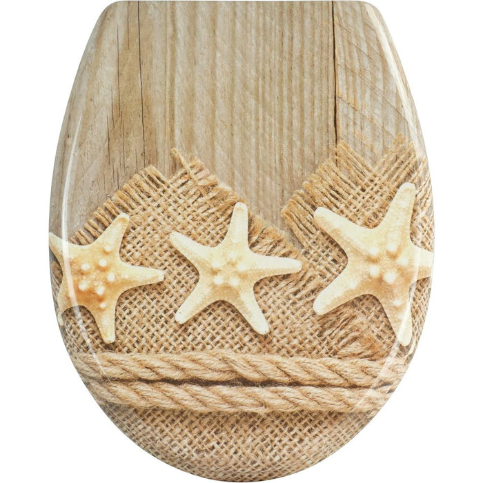 Sareno sedile wc con abbassamento automatico in duroplast, motiv