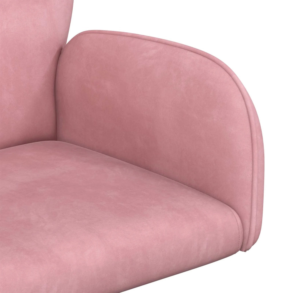Sedie da scrivania girevoli 4 pz 54 x 55 x 90 cm Rosa 3428332