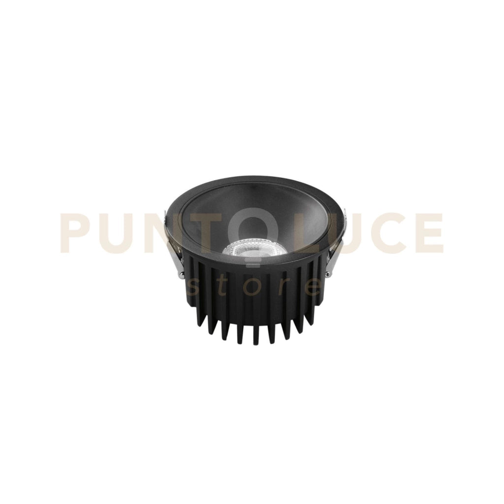 INCASSO LED QUANTUM NERO 18W 2000LM CCT 3000K / 4000K / 6500K IP44 13,5X8,5CM