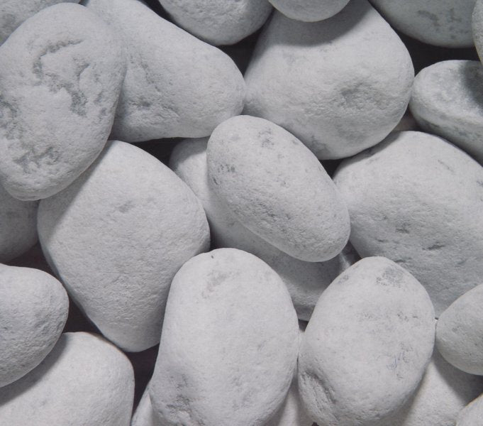10 Sacchi da 25kg di Ciottoli marmo Bianco Carrara 40/60 mm sassi pietre