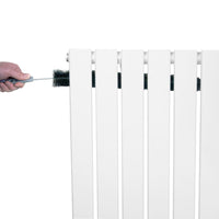 Radiatore Orizzontale 600 x 910 mm con Valvole TRV Bianco