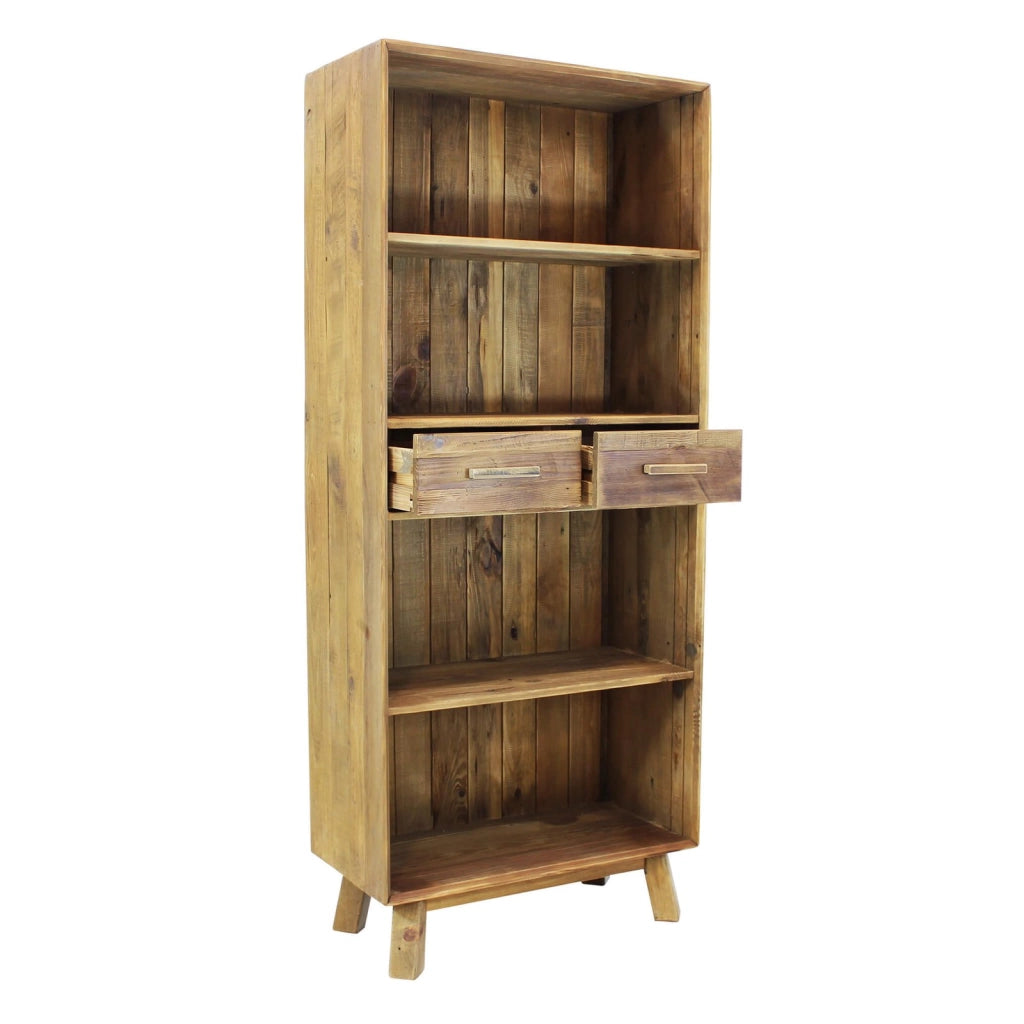 Libreria in Pino riciclato cm 80x40x190 - PINE