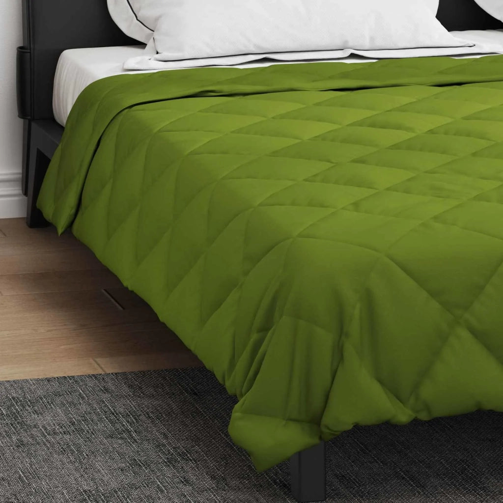 Piumone Completo Annuale Verde 220 x 260 cm Microfibra
