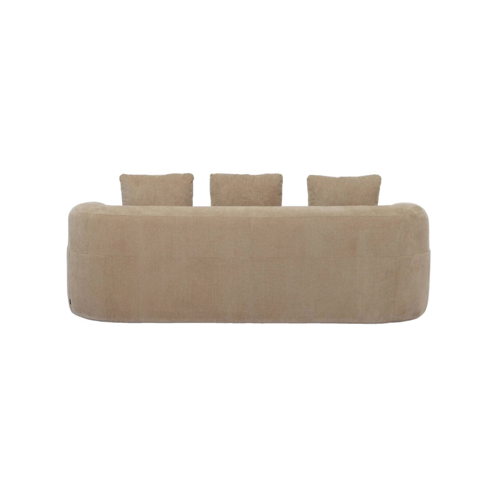 Divano in tessuto, 3 posti, beige scuro