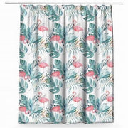 Trade Shop - Tenda Doccia Antimuffa Impermeabile 180x200cm Con Anelli Bagno Fenicotteri 69957 -