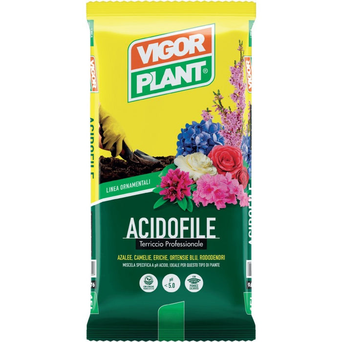 TERRICCIO VIGORPLANT substrato PIANTE ACIDOFILE camelie orchidee ortensie 20LT