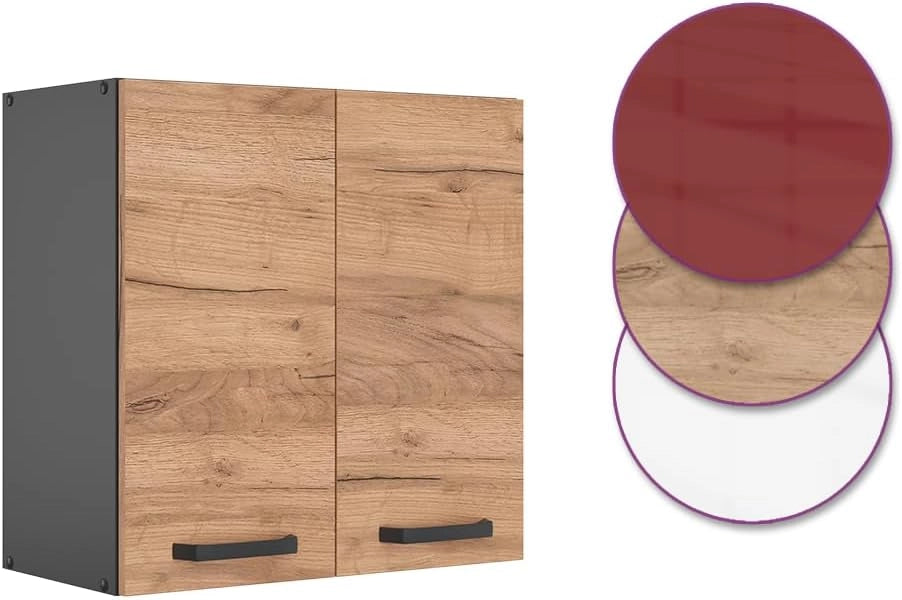 Pensile da cucina R-Line, Quercia dorata, 60 cm, per la libera combinazione all'interno di sistemi cucina modulari