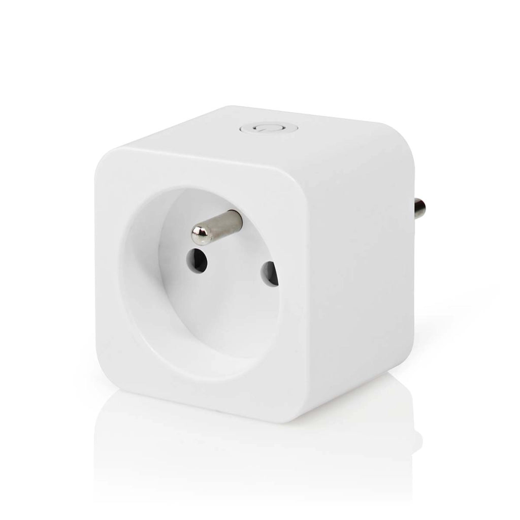 SmartLife Wi-Fi Connected Socket IP21 Wattmetro 3680W Tipo E Francia Bianco Nedis