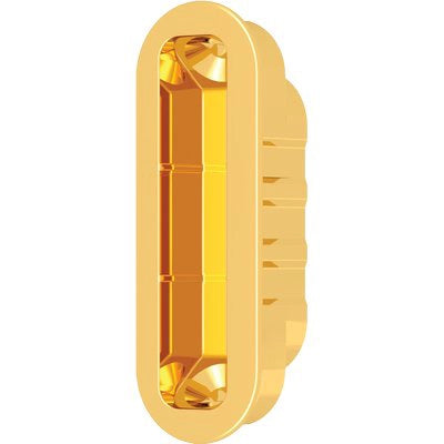 CONTROPIASTRA B.TONDO X PATENT MEDIANA AGB - F.MM 22,8 OTTONATO- 5 pezzi