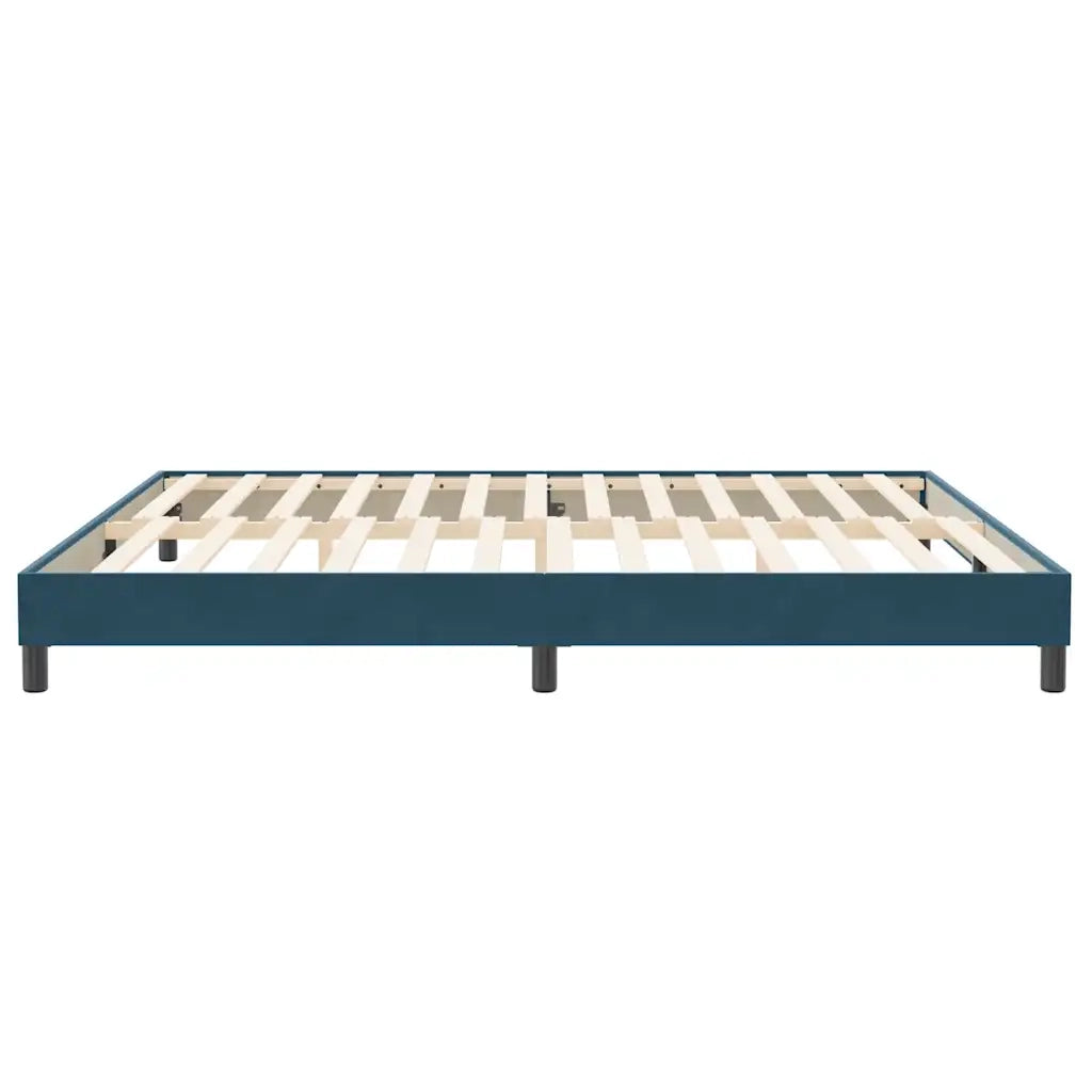 Giroletto senza Materasso Blu Scuro 200x220 cm in Velluto 4101425