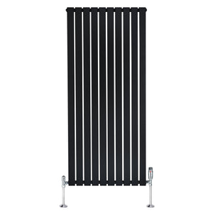 Radiatore Orizzontale 1600 x 700 mm con Valvole TRV Nero