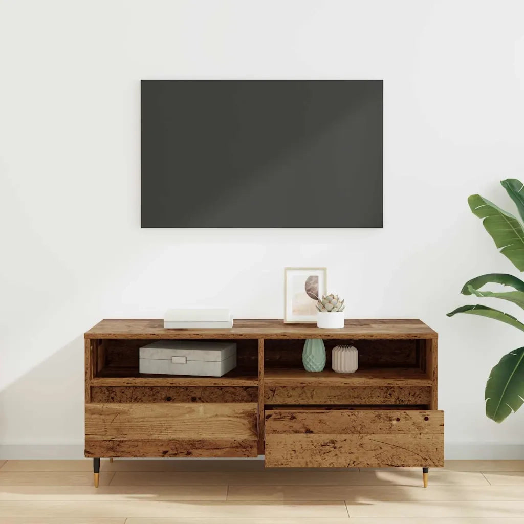 Mobile TV con cassetto Legno vecchio 100 x 34,5 x 44,5 cm 881777