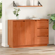 Credenza Rovere Marrone 111 x 34 x 75 cm Pino massello 869877