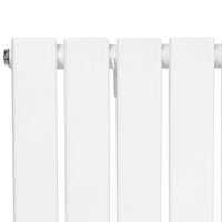 Radiatore Orizzontale 1800 x 420 mm con Valvole TRV Bianco