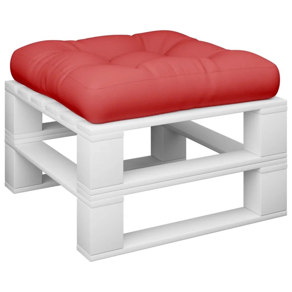 Cuscino per pallet | Cuscini per sedie Rosso 60x60x12 cm in Tessuto