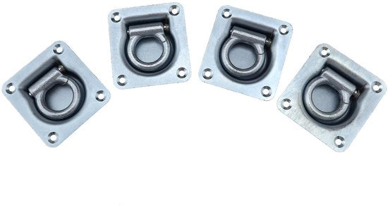 Set di Cerniere di Carico in Acciaio Inox - 4 pezzi - 102 mm x 95 mm x 26 mm - Cerniera di Serraggio - Verzinco - Rostofrigo - Serraggio Durevole