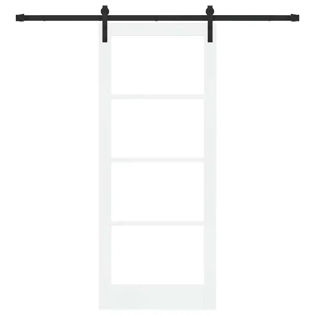 Porta scorrevole ORKDAL Bianco e Nero 83 x 202 cm 3331858