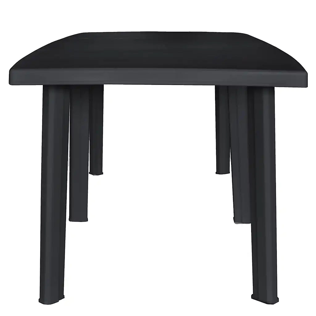 Tavolo da Giardino Antracite 216x90x72 cm in Plastica 45597