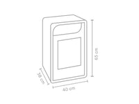 Stufa a bioetanolo Fiammetta Ventilata Junior 3000W riscaldamento 28mq bordeaux