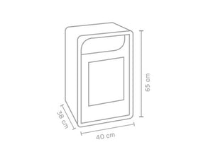 Stufa a bioetanolo Fiammetta Ventilata Junior 3000W riscaldamento 28mq bordeaux