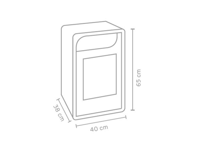 Stufa a bioetanolo Fiammetta Ventilata Junior 3000W riscaldamento 28mq bordeaux