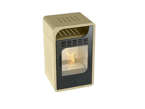 Stufa a bioetanolo Fiammetta Ventilata Junior 3000W riscaldamento 28mq beige
