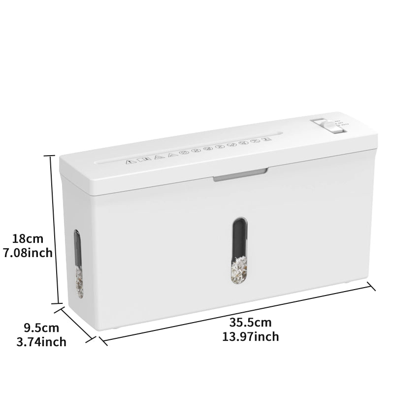 Mini distruggidocumenti ad alta sicurezza P-5, capacit¨¤ 4 fogli, taglio micro, piccolo distruggidocumenti portatile da tavolo per uso domestico e pers