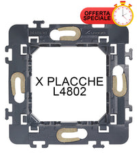 Living Int - Supporto 2 moduli per placche L4802 71x7 - L4702