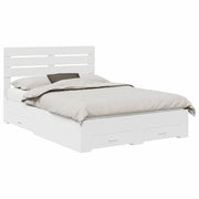 Letto matrimoniale | Letto per adulti | Struttura del letto con cassetto con testiera Legno multistrato