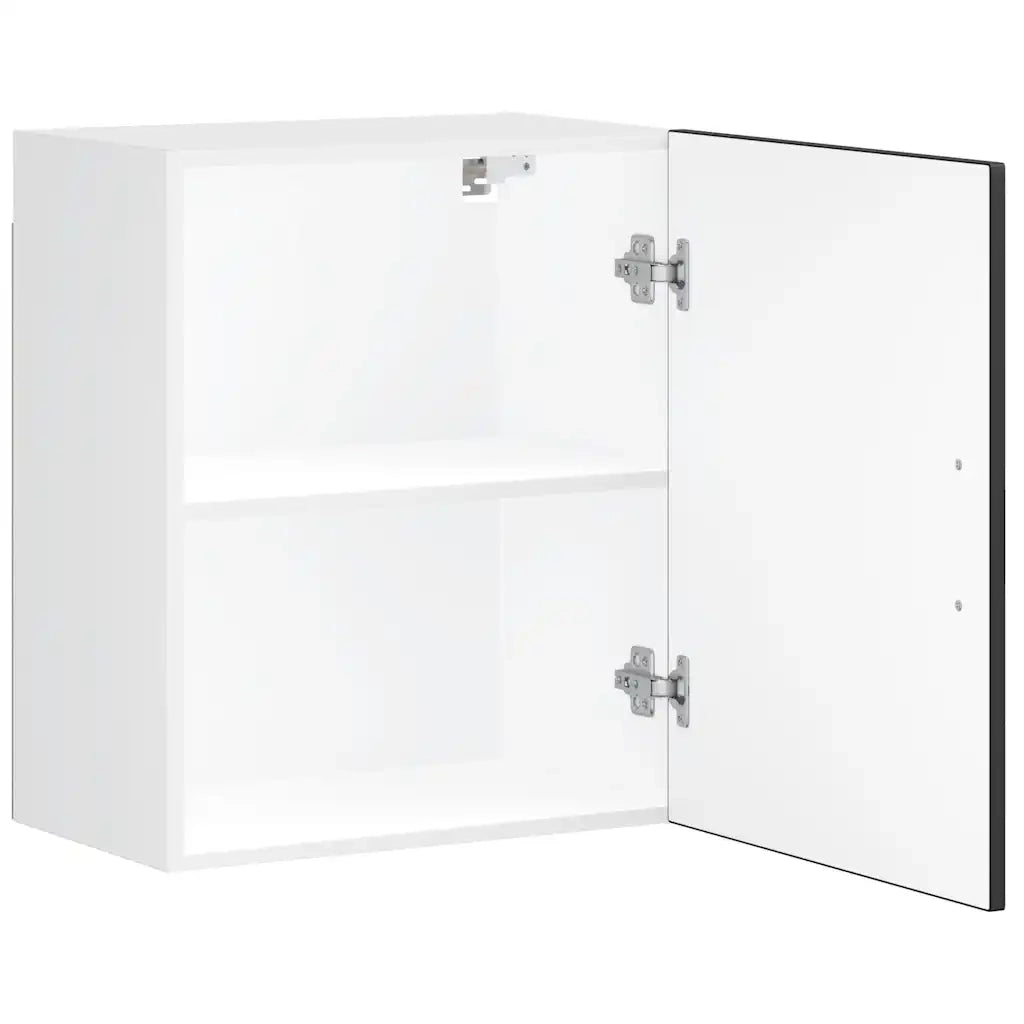 Pensile da Cucina-Mobile Cucina da Parete Porto Nero in Legno Multistrato 785285