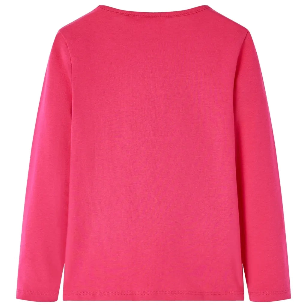 Maglietta da Bambina a Maniche Lunghe Fucsia 104cod mxl 84057
