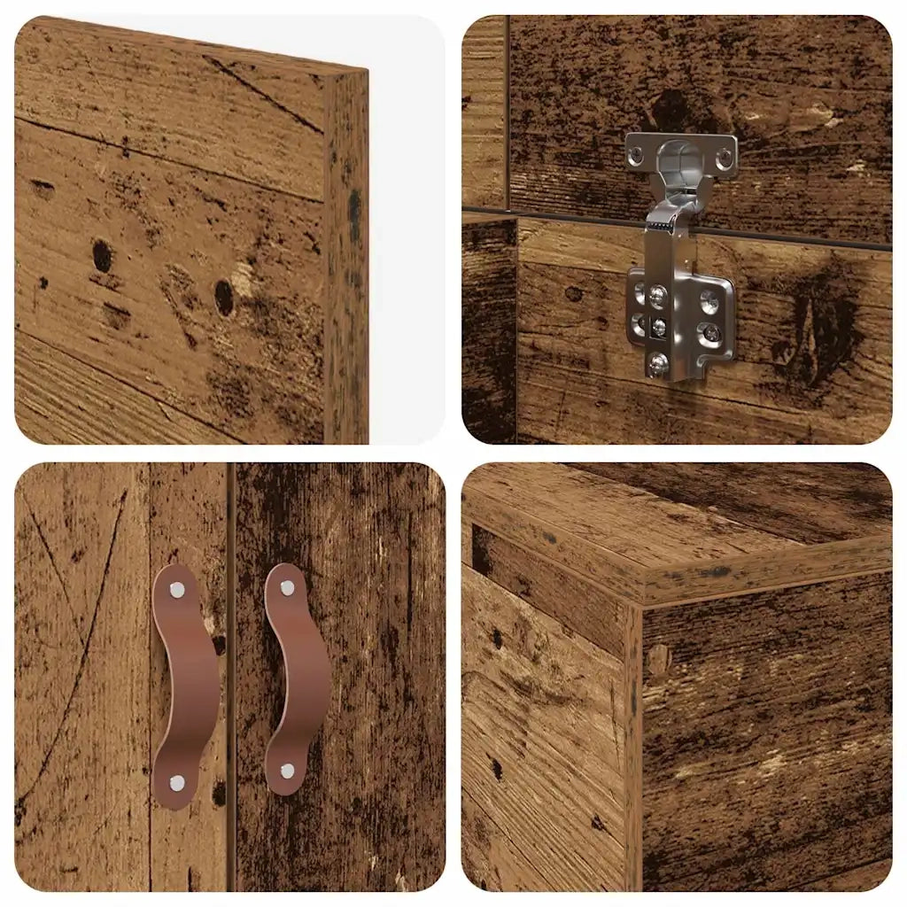 Struttura letto con contenitore Legno vecchio 100 x 200 cm 3335355