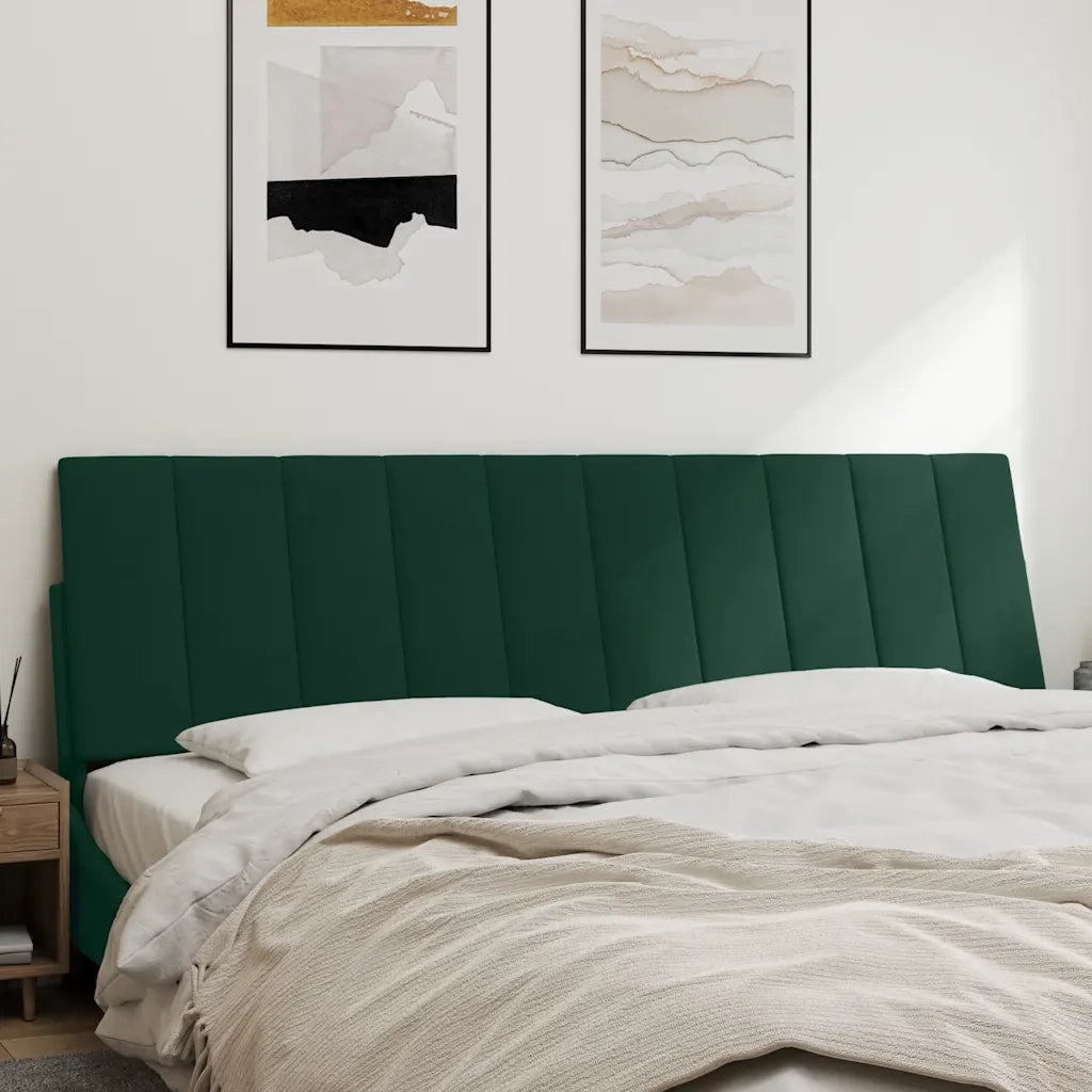 Cuscino Testiera Hanko Verde Scuro 180 cm in Velluto CFW1802986