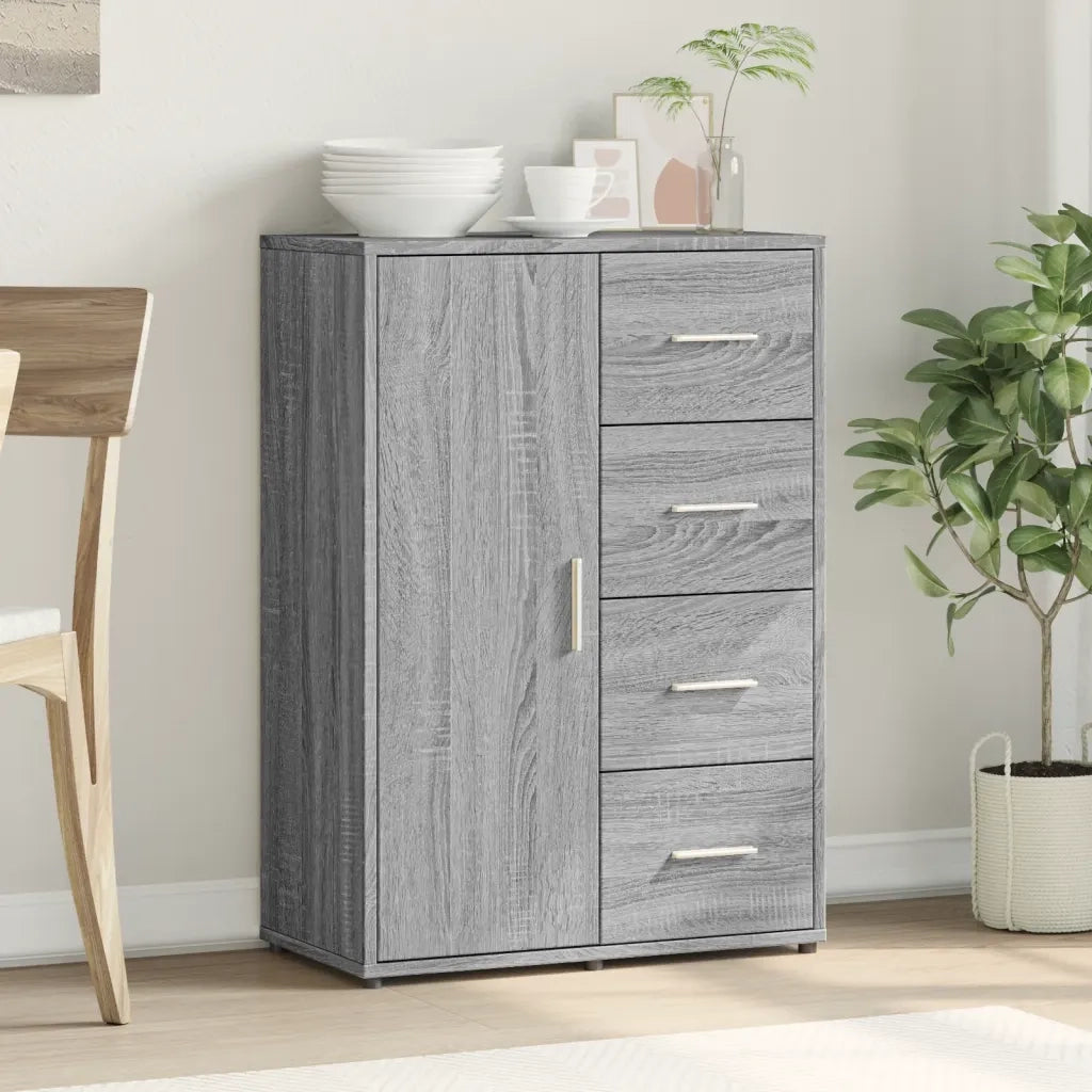 Credenza Grigio Sonoma 60x31x84 cm in Legno Multistrato 840511