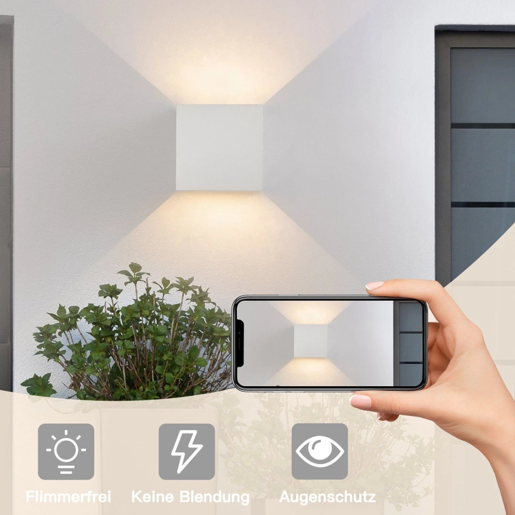 ZMH Applique da parete LED per interni 1ER Applique da parete Applique da parete a LED per esterni con luce su e giù 5W